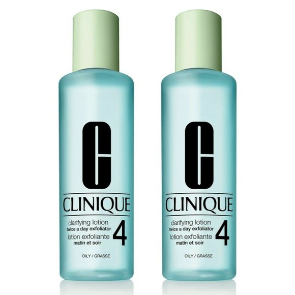Lot 2x CLINIQUE Clarifying Lotion 4 Jumbo 13.5oz Exfoliator Oily Skin Skincare